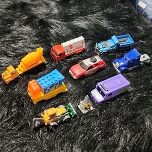 Colorful Mini Toy Car Set. Diecast Vintage  Vehicles.